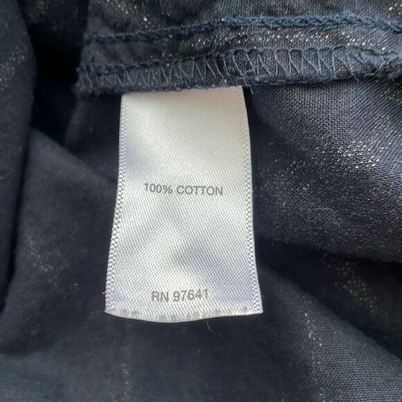 J. Jill. Pure Jill Blue Ikat Kimono Boxy Cotton Blouse. Size Small. - Picture 12 of 14